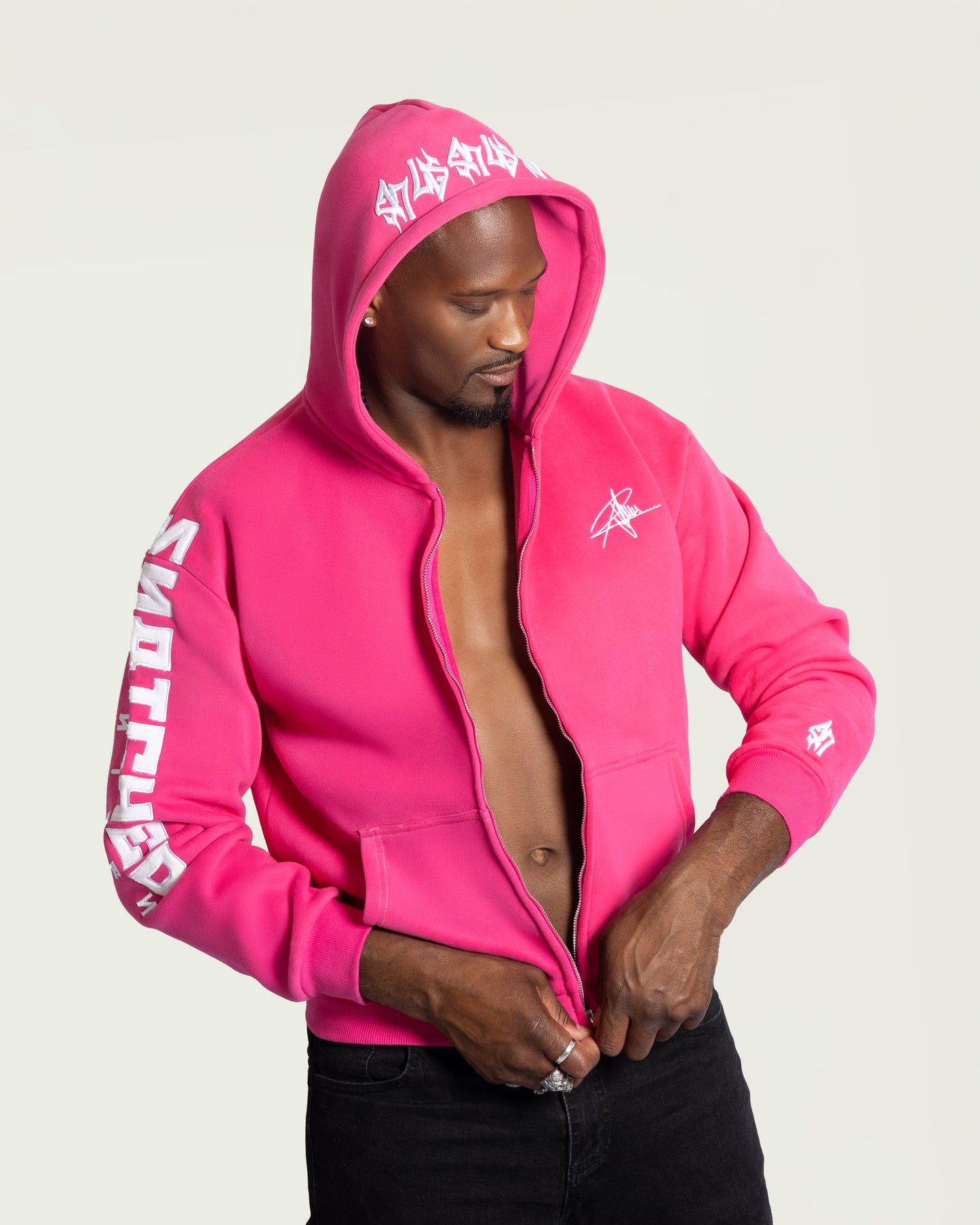 PINK S17 ZIP HOODIE